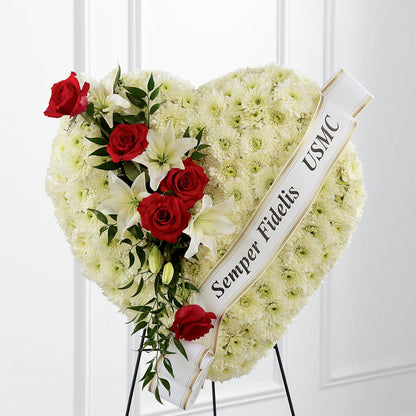 Heartfelt Hero Standing Heart –  Meramec Florist, Steelville MO
