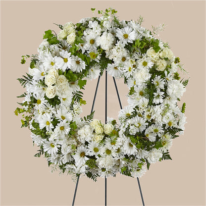 Faithful Wishes Wreath –  Meramec Florist, Steelville MO
