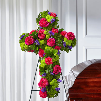 Tribute Rose Floral Cross –  Meramec Florist, Steelville MO