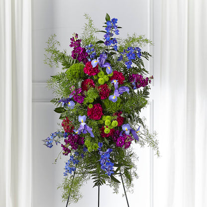 Heavenly Skies Standing Spray –  Meramec Florist, Steelville MO