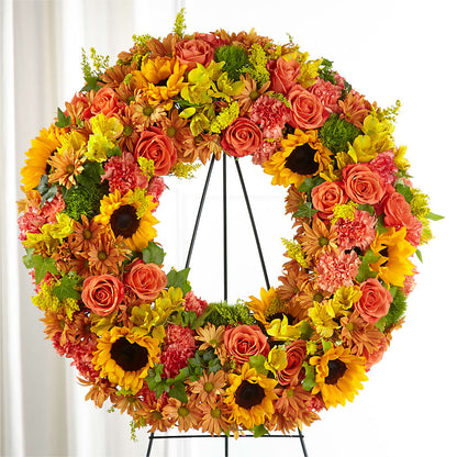 Autumnal Memories Wreath (Standard) –  Meramec Florist, Steelville MO