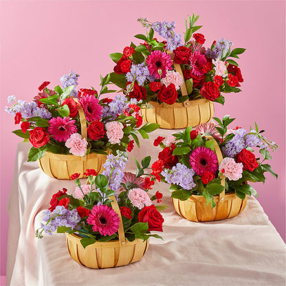 Pink Picnic Basket –  Meramec Florist, Steelville MO
