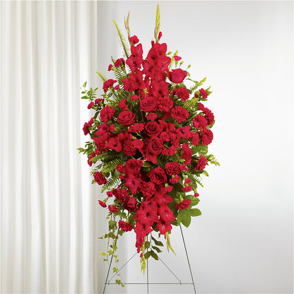 From the Heart Standing Spray –  Meramec Florist, Steelville MO
