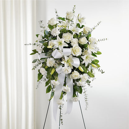 With Care Standing Spray –  Meramec Florist, Steelville MO