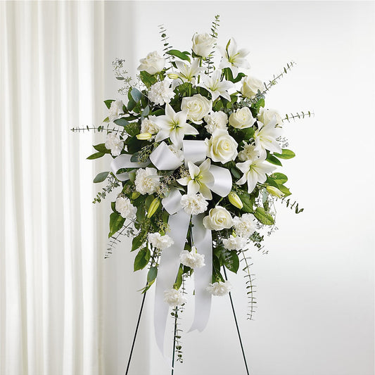 With Care Standing Spray –  Meramec Florist, Steelville MO