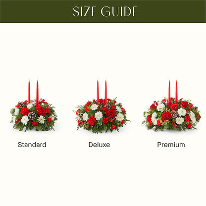 Holiday Soiree Centerpiece –  Meramec Florist, Steelville MO