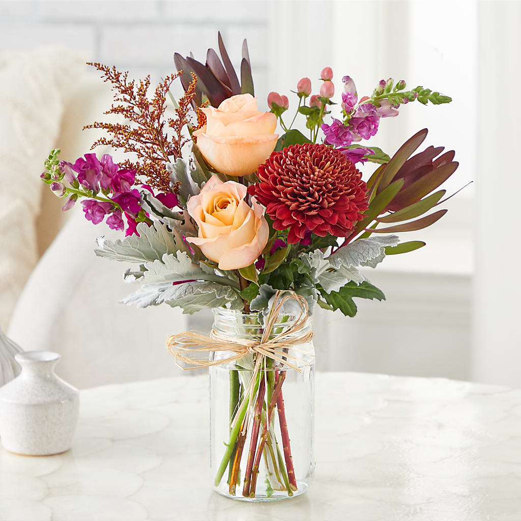 Moody Hues Bouquet –  Meramec Florist, Steelville MO