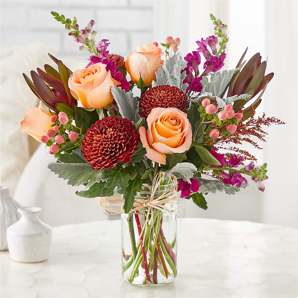 Moody Hues Bouquet –  Meramec Florist, Steelville MO