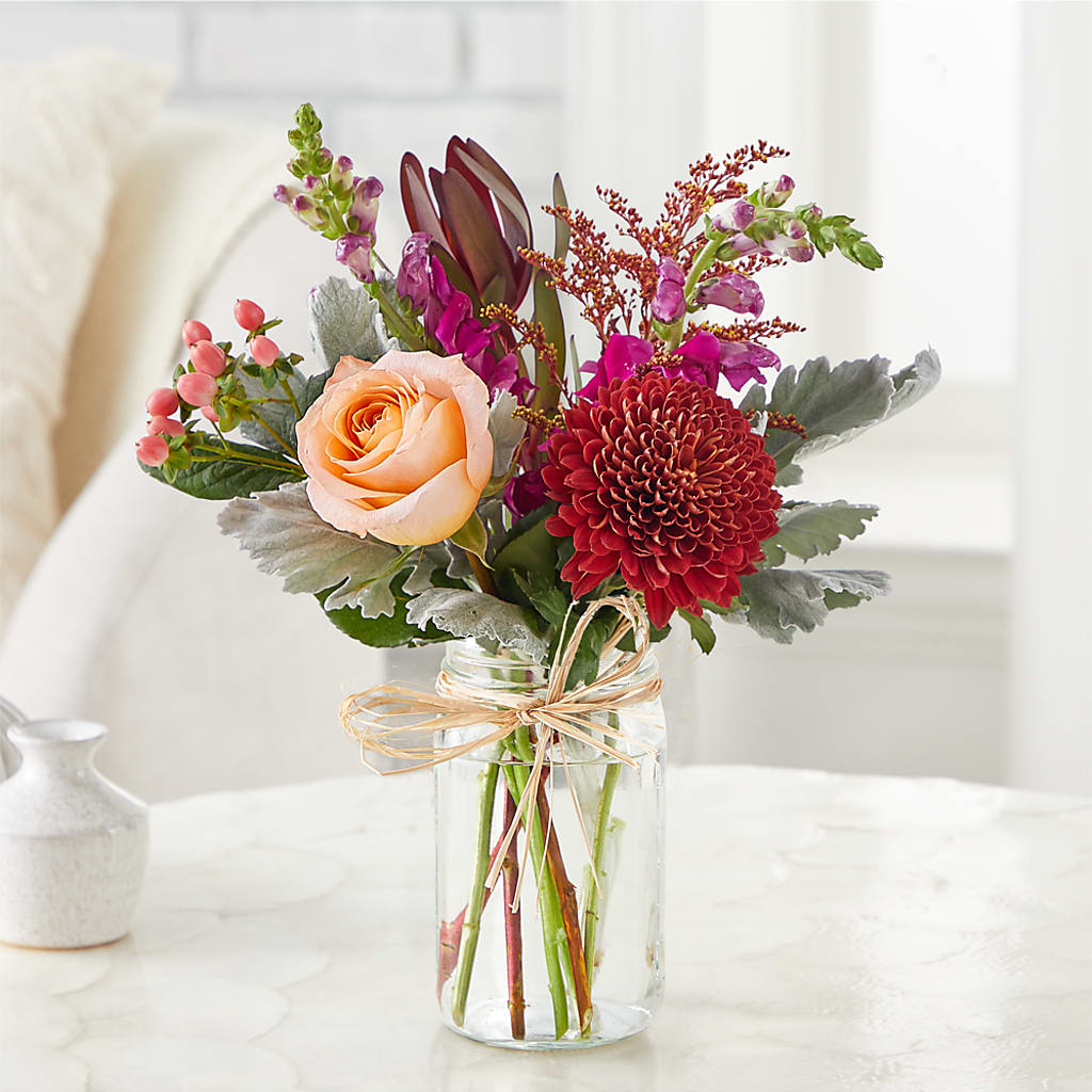 Moody Hues Bouquet –  Meramec Florist, Steelville MO