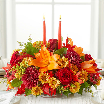 Autumn's Embrace Centerpiece –  Meramec Florist, Steelville MO