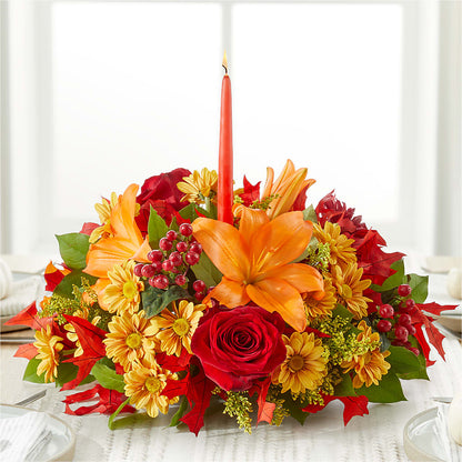 Autumn's Embrace Centerpiece –  Meramec Florist, Steelville MO