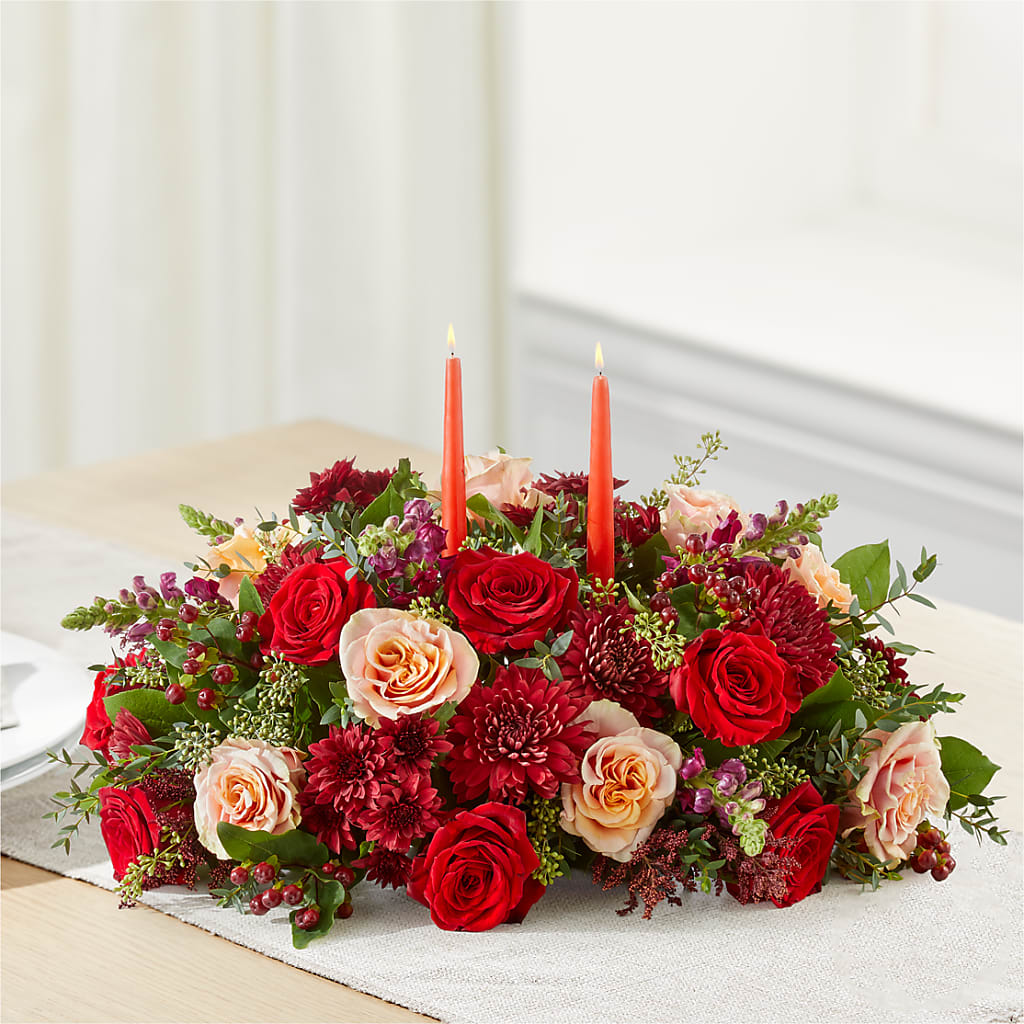 Most Thankful Centerpiece –  Meramec Florist, Steelville MO