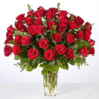 Forever Yours Fifty Stem Red Rose Bouquet –  Meramec Florist, Steelville MO