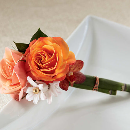 Sunset Dream Boutonniere –  Meramec Florist, Steelville MO