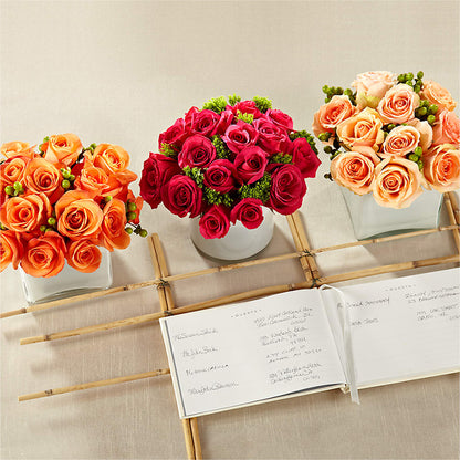 Dawn Rose Centerpiece –  Meramec Florist, Steelville MO