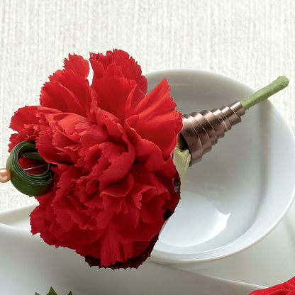 Red Carnation Boutonniere –  Meramec Florist, Steelville MO
